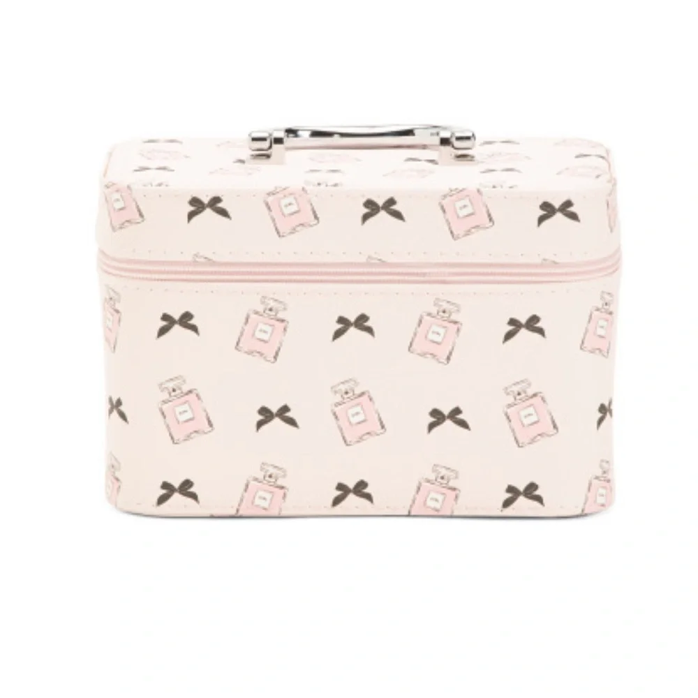 Blush Crush BOWS & PERFUME Hard Train Make Up Cosmetic Travel Case